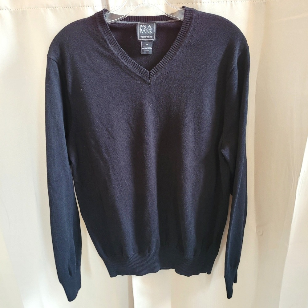 Jos A Bank Men Sweater Medium Traveler Pima Cotton Old Money Preppy Casual 21814